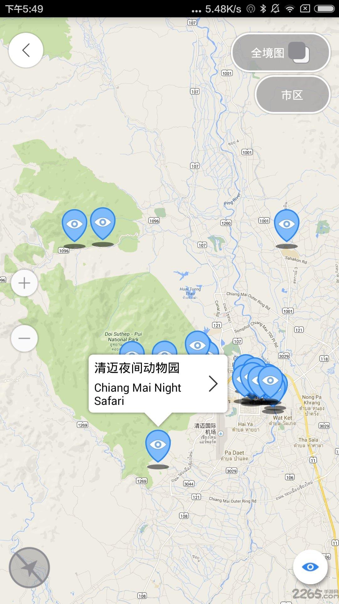清迈地图高清中文版下载,清迈离线地图,地图app,旅游app